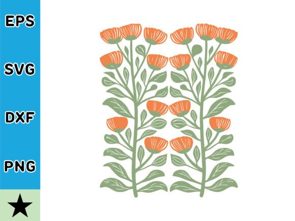 Download Retro Inspired Abstract Flower Vector - Retro inspired Collection