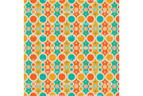 Download Retro 1970s Orange Yellow Green Pattern - Premium Resources
